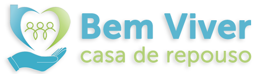 Logo deitado da Casa de Repouso Bem Vivere em São Paulo, na Zona Leste, simbolizando cuidado e acolhimento.